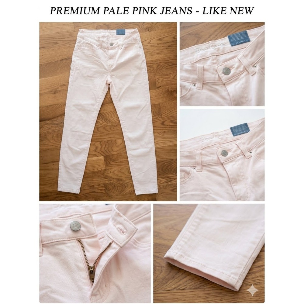 Resfeber Womens Premium Pale Pink Slim Fit Stretch Denim Jeans Size 6